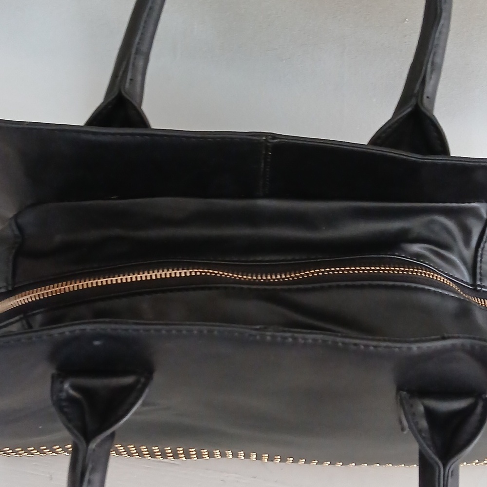 BCBG Black Studded Tote Bag - Picture 3 of 9